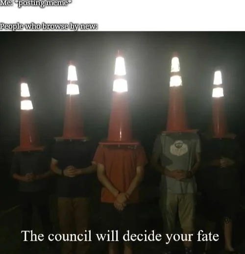 The Council Will Decide Your Fate — Lower quality council meme about people browsing Reddit by new