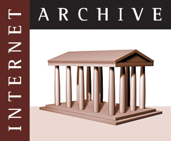 The Internet — Internet Archive logo with classical temple graphic