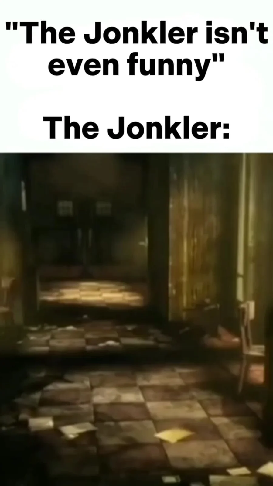 The Jonkler — Jonkler reaction meme template with dark scene