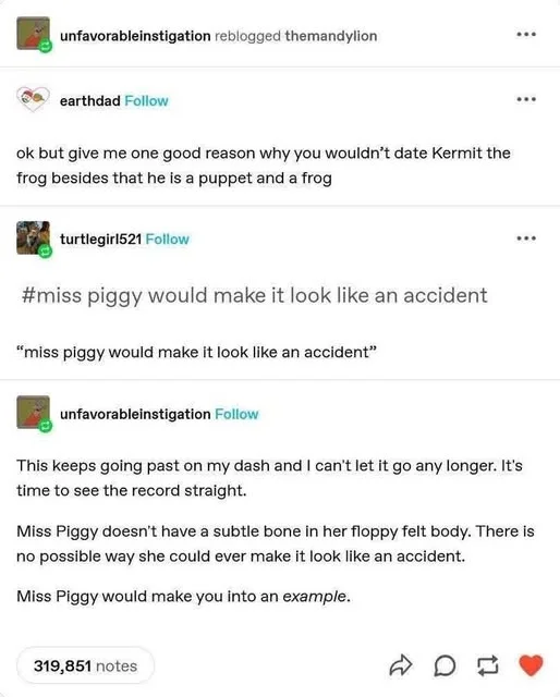 The Muppets — An open Muppet Babies storybook next to a plush Baby Miss Piggy toy.
