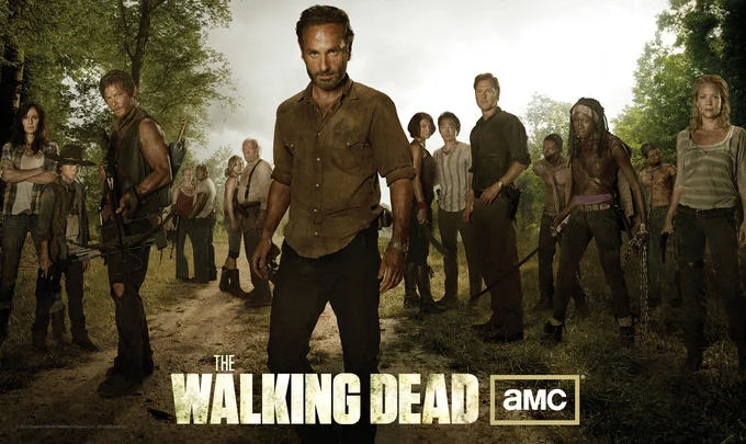 The Walking Dead — AMC Walking Dead season promo poster with Rick Grimes and cast