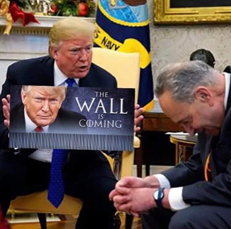 The Wall Is Coming — Four-panel Trump 'Wall Is Coming' Zombieland Saga anime crossover meme