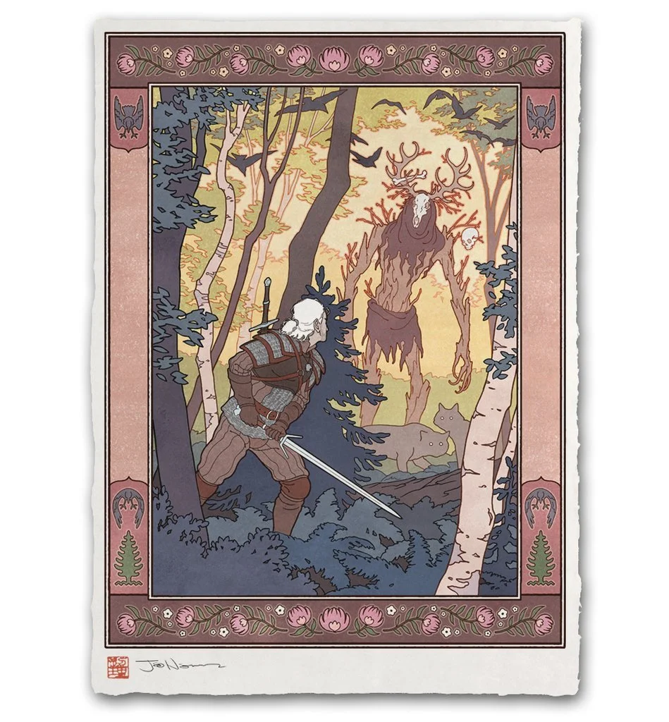 The Witcher — Witcher meme showing Geralt surrounded by monsters labeled as childhood imagination