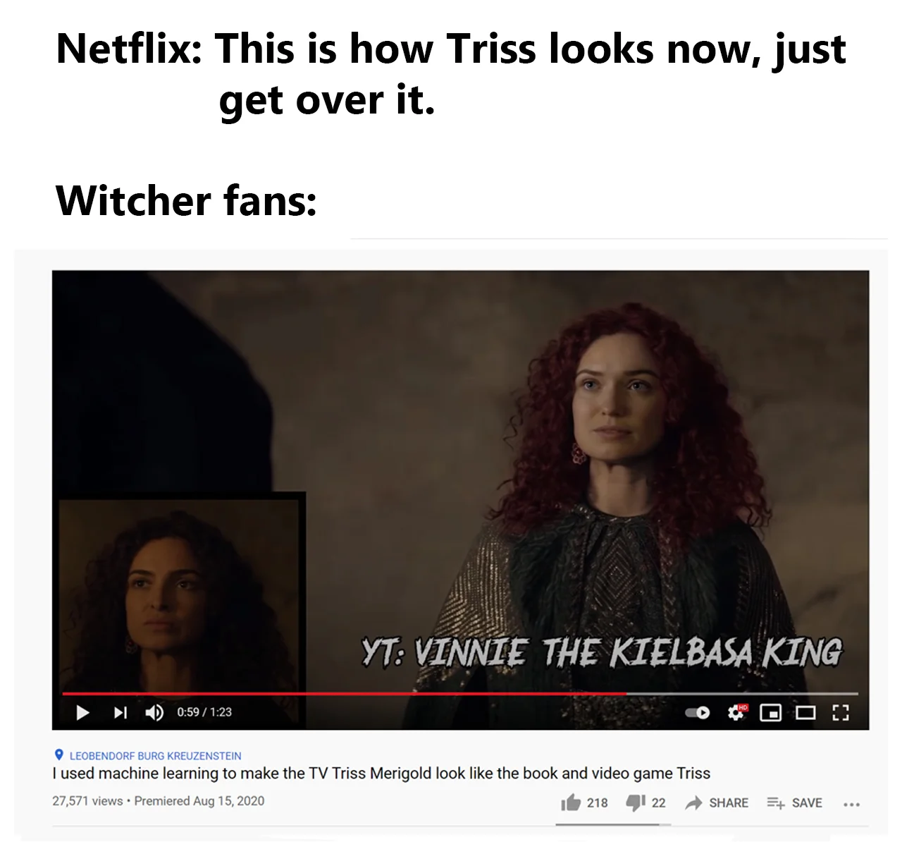The Witcher — Witcher 3 meme showing Geralt about to loot a corpse with text 'Come on Witcher take your coin'