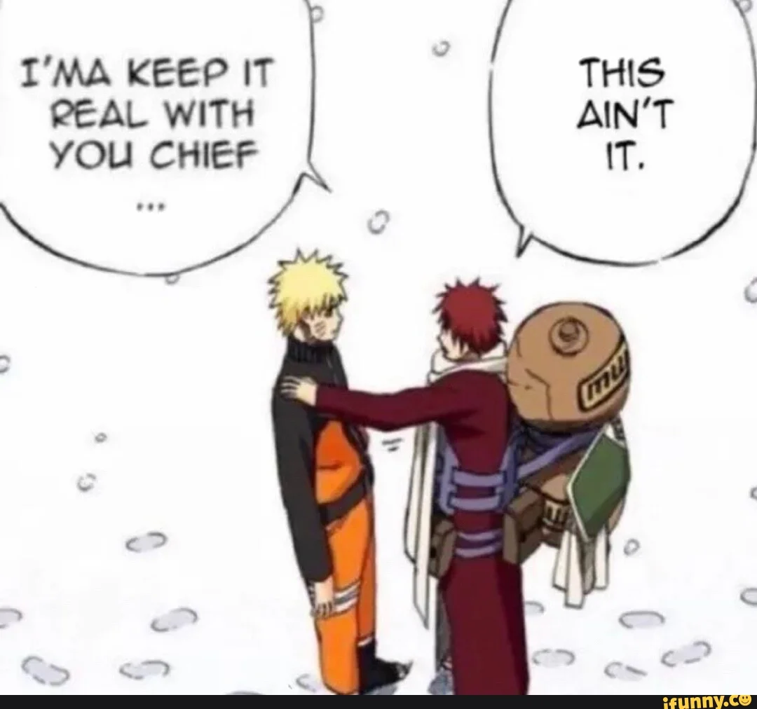 This Aint It Chief — Anime-style meme with hand-drawn characters in speech bubbles discussing whether something is 'it.'