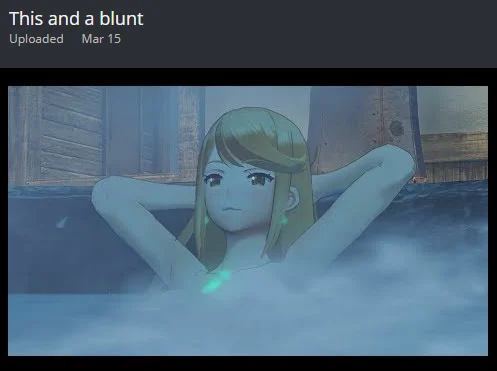 This And A Blunt — Know Your Meme entry screenshot showing anime character relaxing in blue water with meme caption.