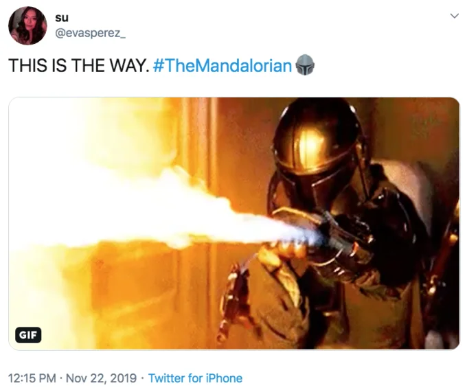 Character-labeled meme with Mandalorian 'THIS IS THE WAY' and Grogu 'I HAVE SPOKEN' responses.