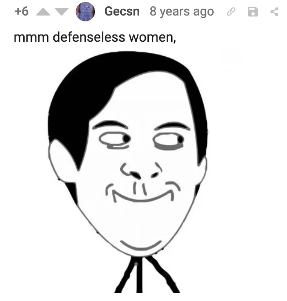 Tobey Maguire Face — Tobey rage face captioned mmm defenseless women in a comment