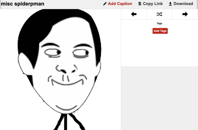 Tobey Maguire Face — Tobey Maguire rage comic face illustration in Know Your Meme gallery