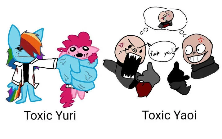 Toxic Yaoi Doomed Yaoi — Tweet with fan art of Democratic donkey and Republican elephant as toxic yaoi
