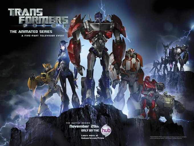 Transformers Prime animated series promotional poster