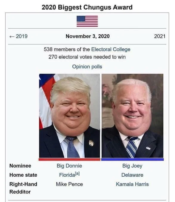 Trump Vs Biden Election Parodies — Big Chungus parody with Trump and Biden as 'Big Donnie' and 'Big Joey'.