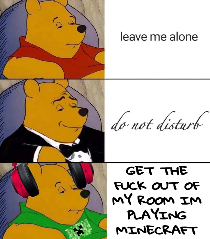 Tuxedo Winnie the Pooh — Tuxedo Winnie in formal attire displayed in rounded rectangular frame with caption.