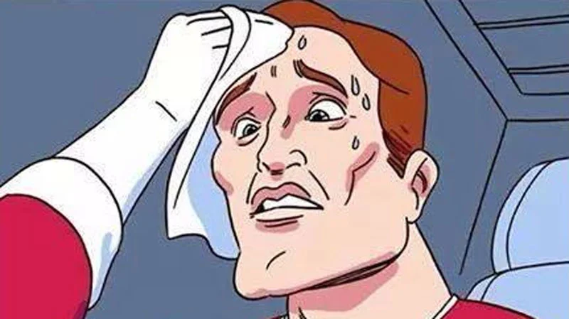 Sweating Button Choice Two Buttons Meme Meaning & Origin Explained