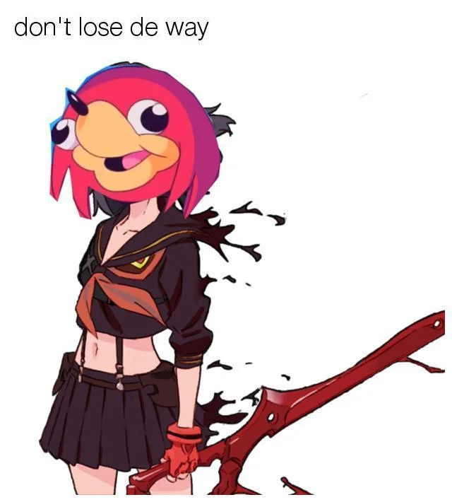 Ugandan Knuckles — Heavily distorted Knuckles on psychedelic colorful background.