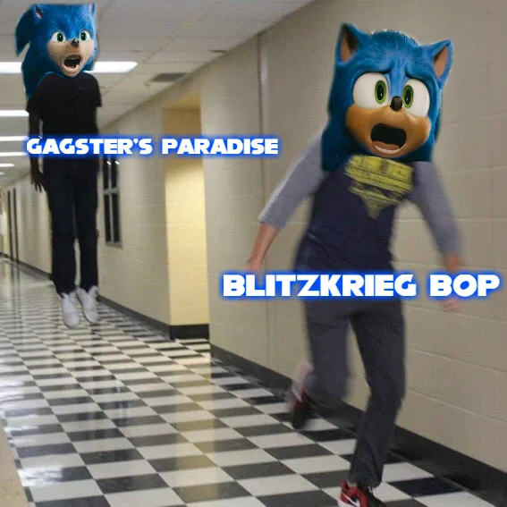 Two panel meme with ugly Sonic on top and Don Corleone saying 'Look how they massacred my boy' on bottom