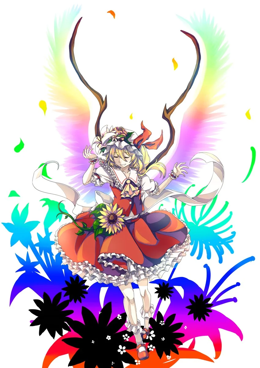 U.N. Owen Was Her? — Ronald McDonald, Saitama, and Flandre Scarlet raising their arms together