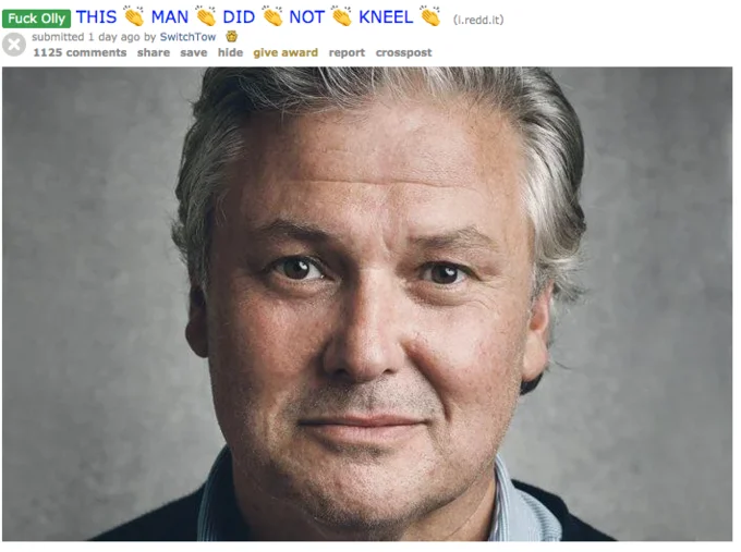 Varys — Reddit post praising Conleth Hill with portrait photo