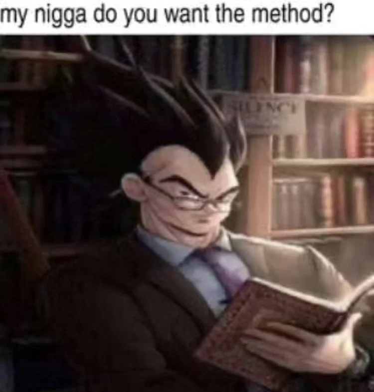 Vegeta reading meme with caption asking Bulma to add Lotus Juice to Spotify
