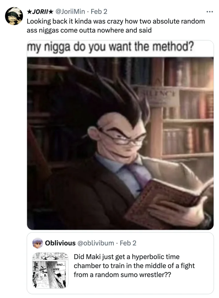 Vegeta reading meme with the top caption 'my nigga do you want the method?'
