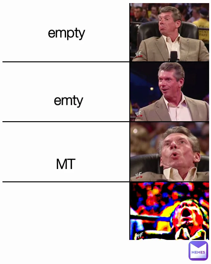 Vince McMahon Reaction — Four-panel Vince McMahon meme listing technologies with plasma states