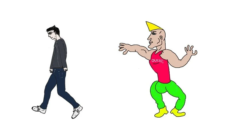 Virgin vs. Chad — Canonical Virgin vs Chad template with primary designs.