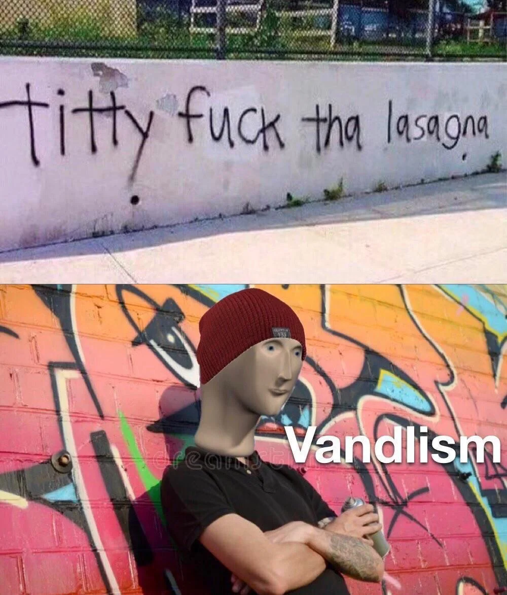 Viva La Vandal — Collage with graffiti text and portrait against colorful wall.