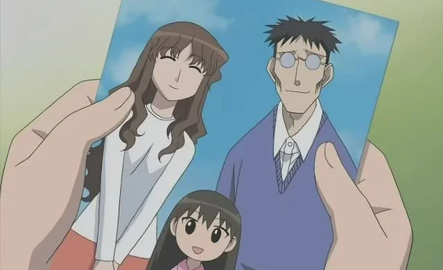 Waifu — Anime girl illustration with two adult figures.