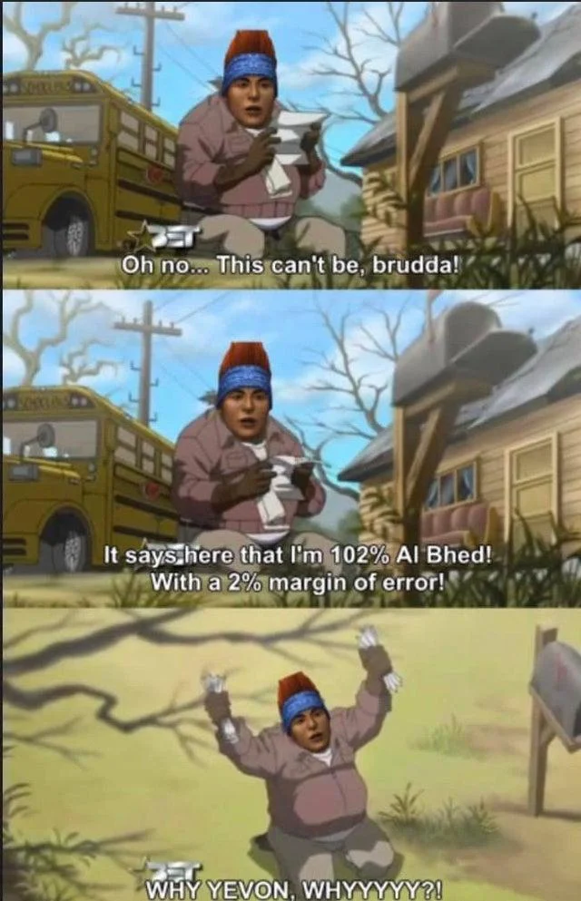 Wakka Final Fantasy X — Three-panel comic of Wakka reacting to being 102 percent Al Bhed