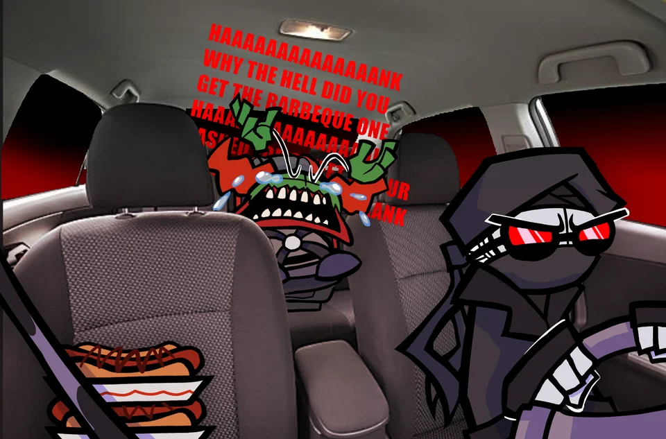 Walt Screaming In A Car