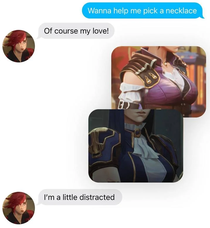Wanna Help Me Pick A Necklace — Anime character version of necklace meme.