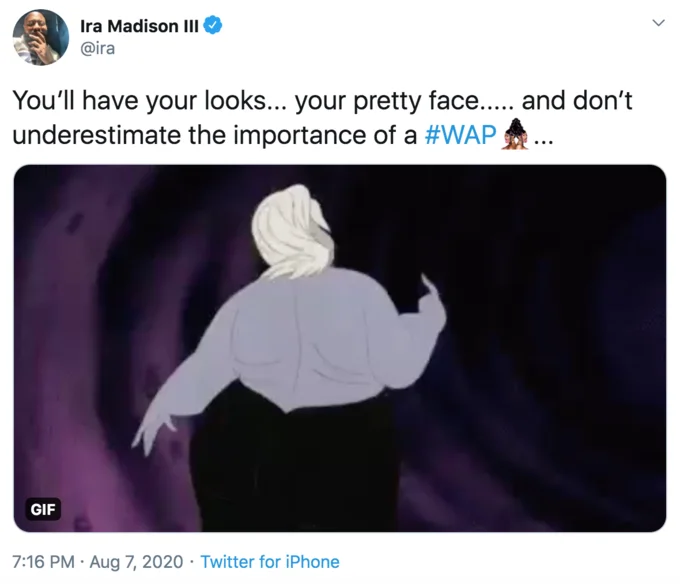 WAP Meme — Animated female character with WAP song commentary.