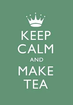 War Propaganda Parodies — Keep Calm parody with British tea culture.