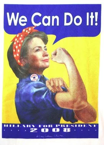 We Can Do It — Political campaign parody with yellow and blue colors.