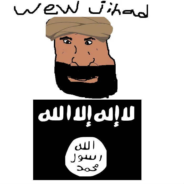 Wew Lad — Crudely drawn Pepe the Frog with a tuft of hair on top of his head.