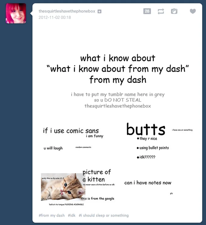 Meta What I Know About meme analyzing the meme format itself