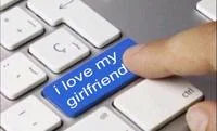 Wholesome Memes — Meme showing keyboard key labeled 'i love my girlfriend' expressing genuine romantic affection.