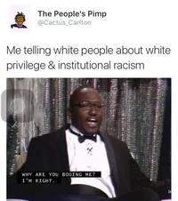 Why Are You Booing Me I'm Right — Twitter post using the meme character in formal wear to express different sentiment and audience commentary.