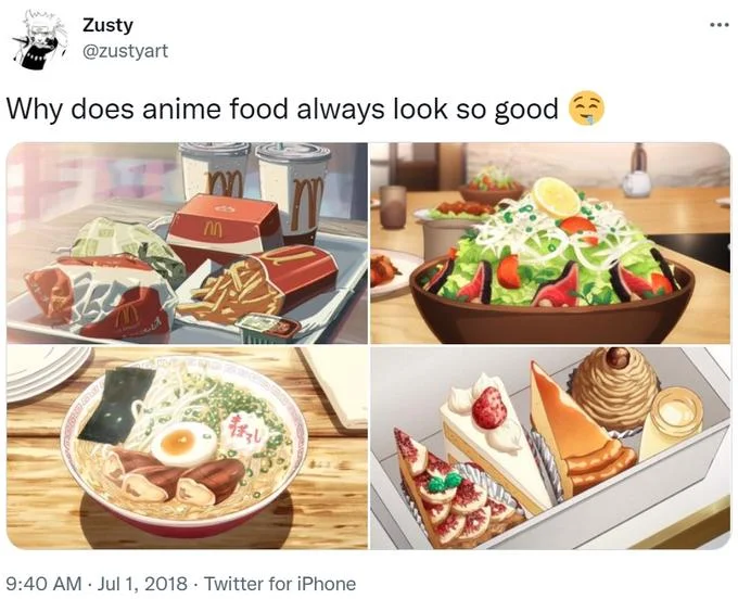 Why Does Anime Food Look So Good? — No-Face from Spirited Away sits behind a huge banquet table of anime food