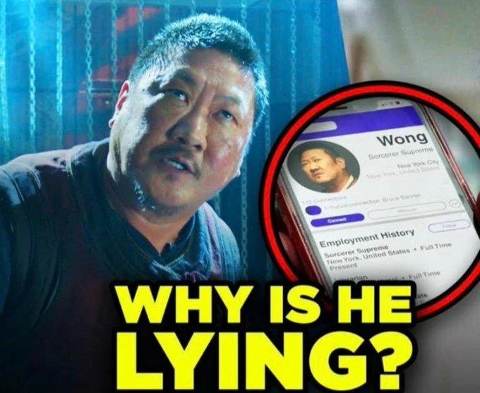 Anime screenshot saying 'We're here to protect you' paired with the 'Why is he lying?' Wong meme.