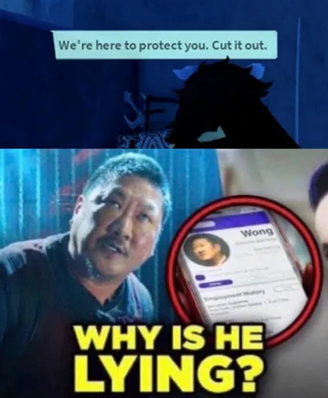 Reddit r/GCSE post about revising chemistry in 5 hours with the 'Why is he lying?' Wong meme.