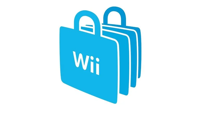 Wii Shop Channel Theme Remixes — Official Wii Shop Channel logo featuring stacked light blue shopping bags with Wii wordmark on white background.