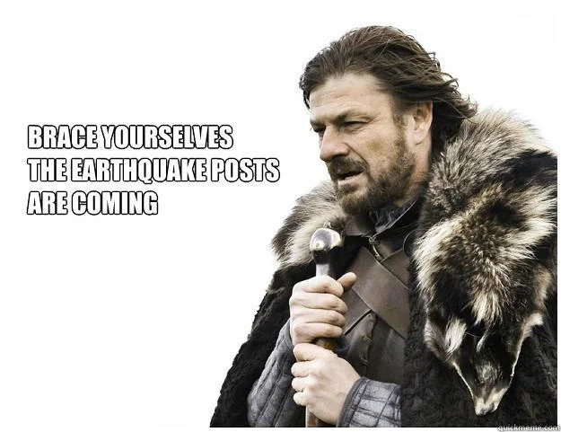 Winter Is Coming — Twitter screenshot showing Donald Trump with Game of Thrones-style gold text 'SANCTIONS ARE COMING'.