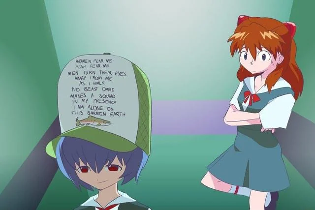 "Women Want Me, Fish Fear Me" Hat Parodies — Khaki baseball cap embroidered with 'The fish and I have entered an uneasy alliance against women.'