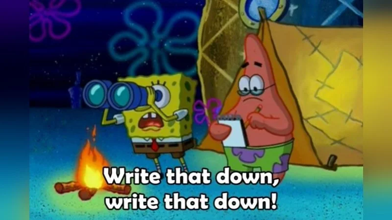Write That Down Write That Down