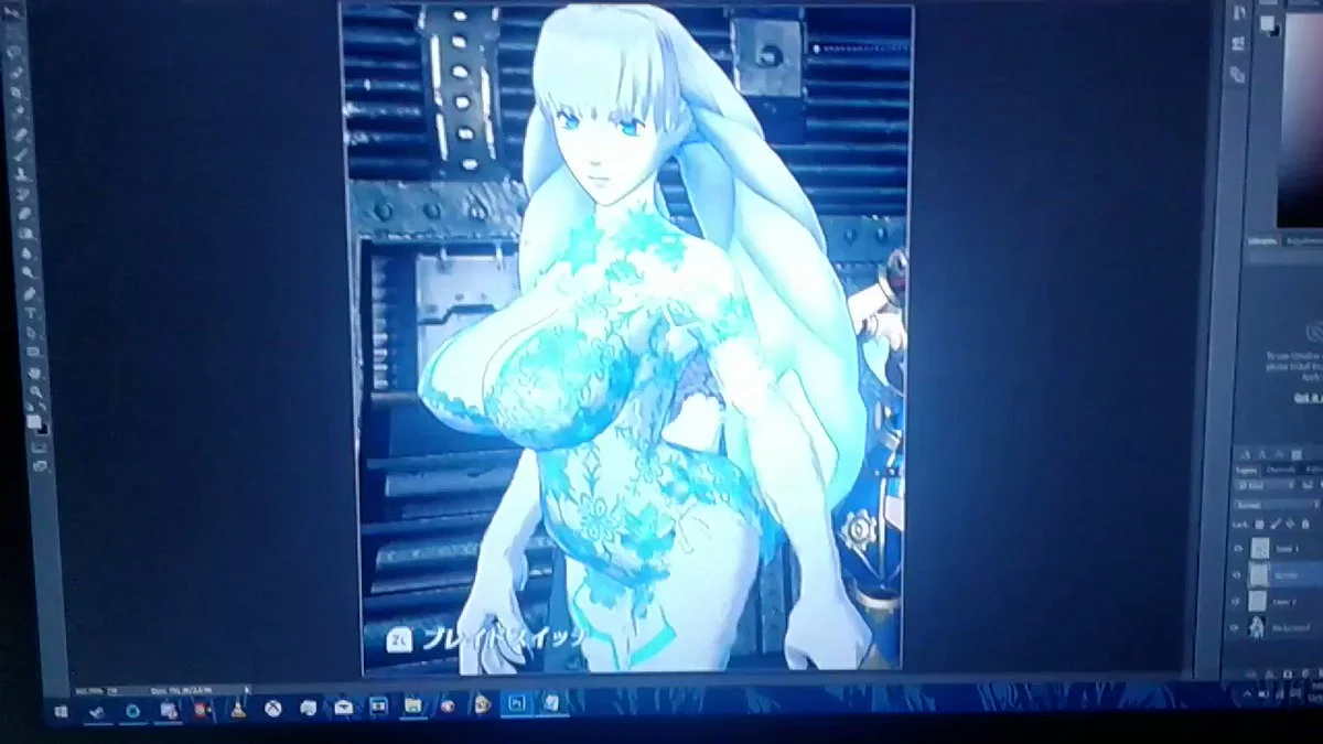 Xenoblade Chronicles 2 Tsuki Character Design Controversy — Pyra and Tsuki edited with Knuckles the Echidna heads as a joke redesign