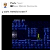 Close-cropped screenshot of PaulyU's original Miiverse post 'y cant metroid crawl?'