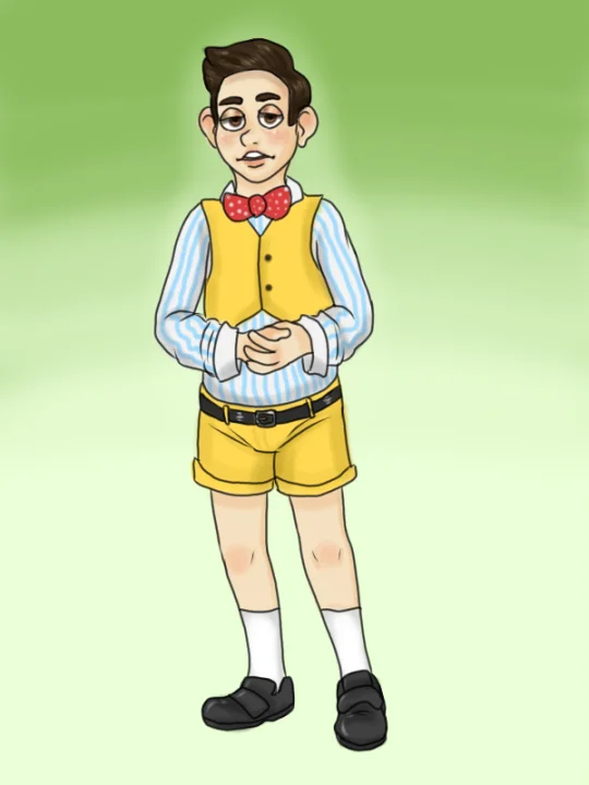 You Know I Had To Do It To Em — Cartoon illustration of a bowtie-wearing boy posing like Lucky Luciano
