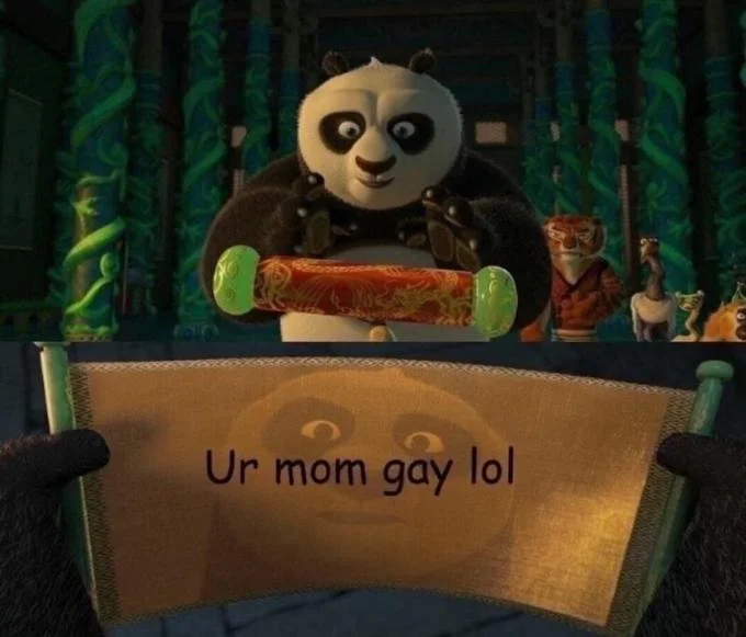Mock dictionary entry titled 'you're mom gay' with pseudo-academic linguistic analysis