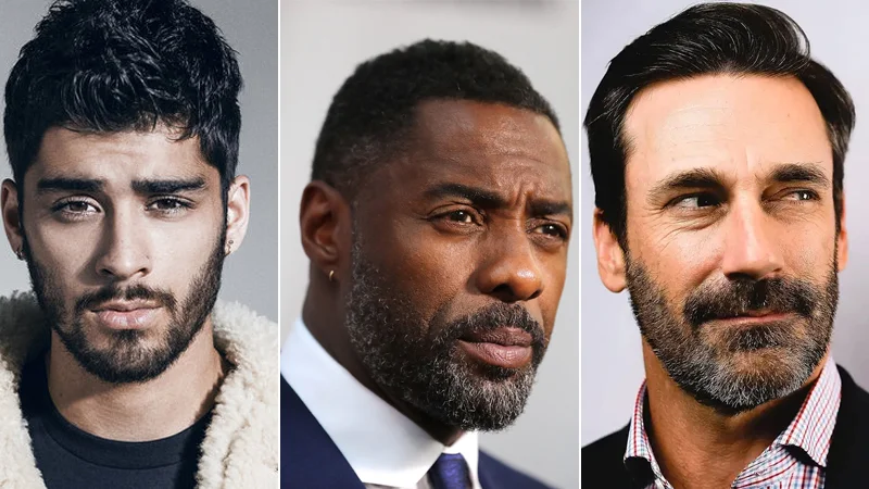 Zaddy (Slang) — Composite of Zayn Malik, Idris Elba, and Jon Hamm shown as examples of zaddies